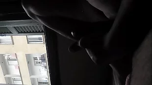 granny neighbor watching me naked masturbating at window