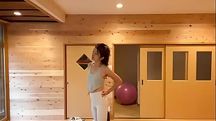 cute yoga teacher in japan