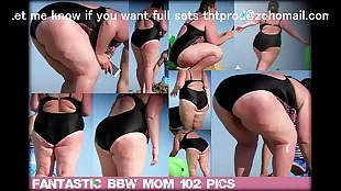 fantastic beach voyeur bbw ssbbw mature granny big tits fat ass