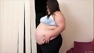 fat woman gets stuck