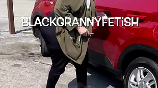 black granny upskirt